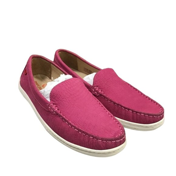 MARC JOSEPH NEW YORK BROADWAY LEATHER SLIP ON FLATS PINK 5.5-EUC! - Picture 1 of 7